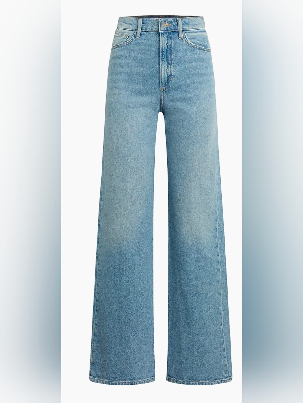 Joe's JeansThe Mia Stretch High-Rise Wide-Leg Jeans 24 Raw Hem